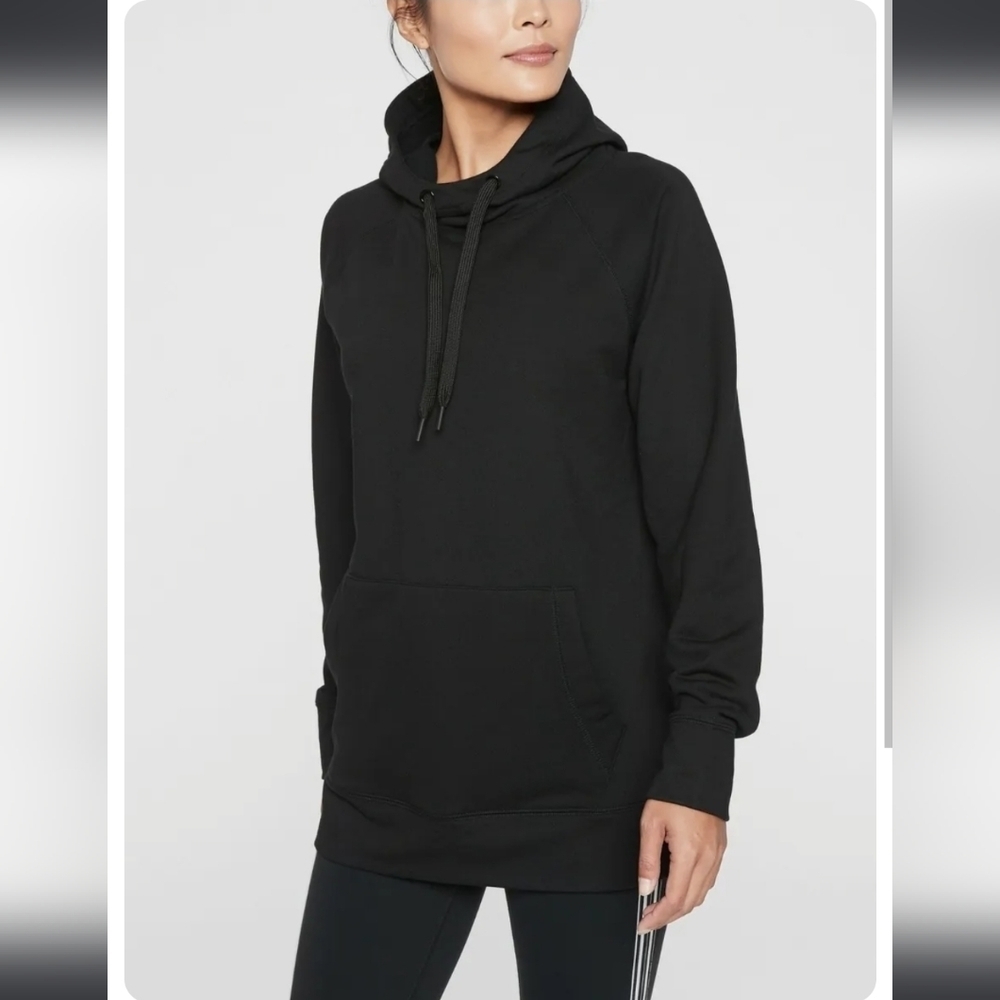 ATHLETA Incline Black Hoodie Sweatshirt 404773
